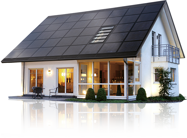 House with Solar Panel
